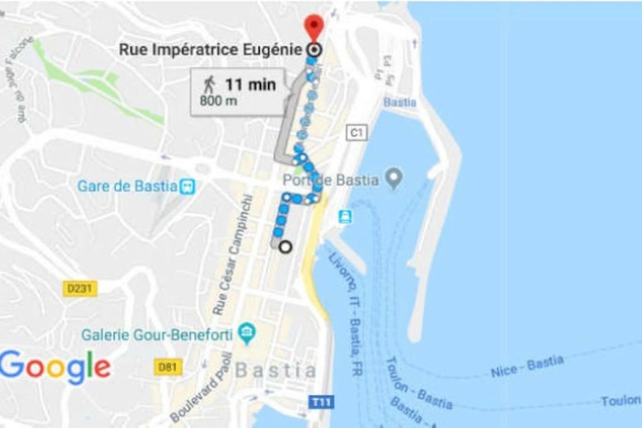 Charmant Studio Climatise A 300M Du Port. Refait A Neuf. باستيا المظهر الخارجي الصورة